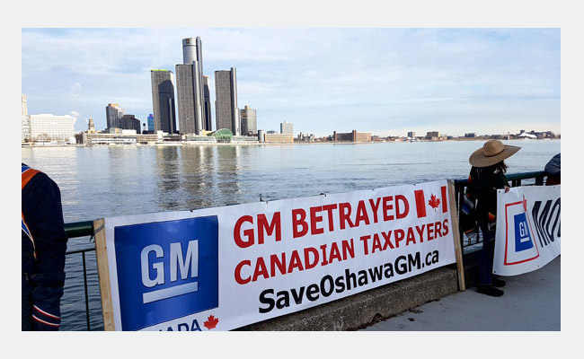 Save GM Oshawa demonstration