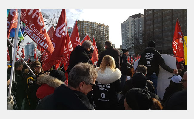 Save GM Oshawa demonstration