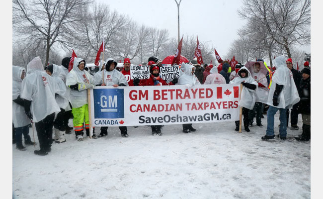Save GM Oshawa demonstration