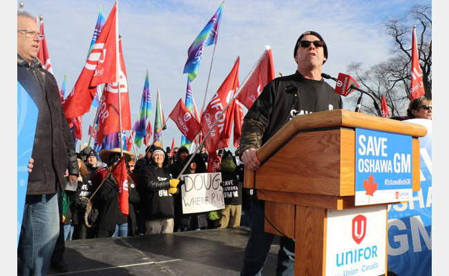 Save GM Oshawa demonstration